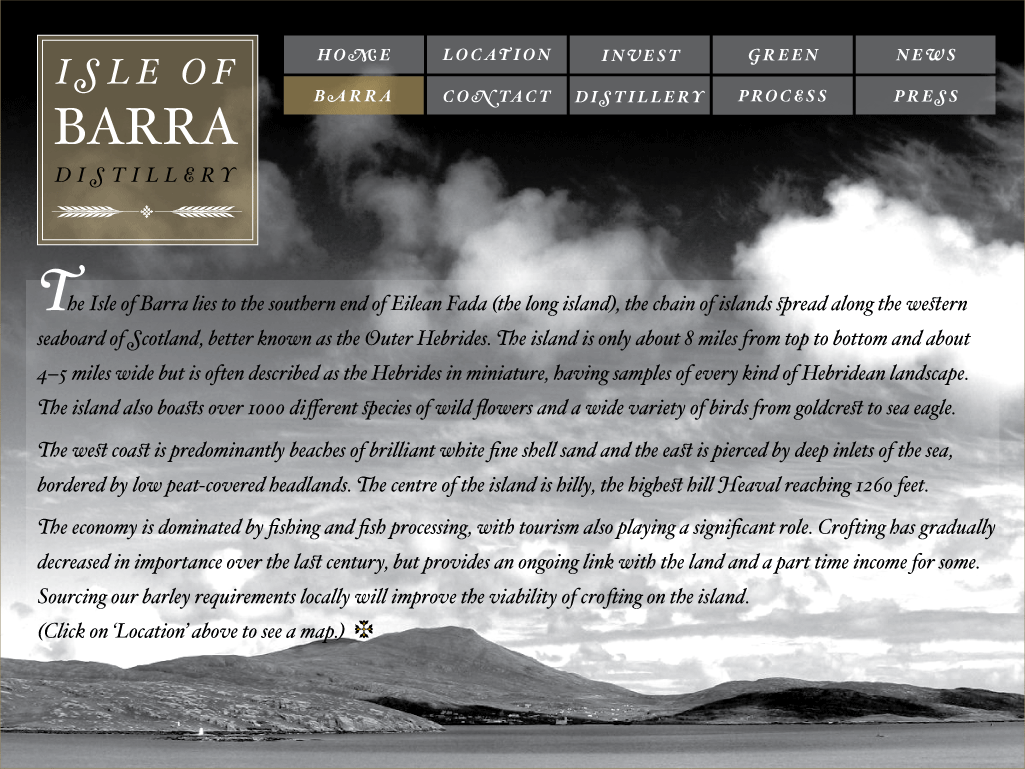 Barra Single Malt Whisky