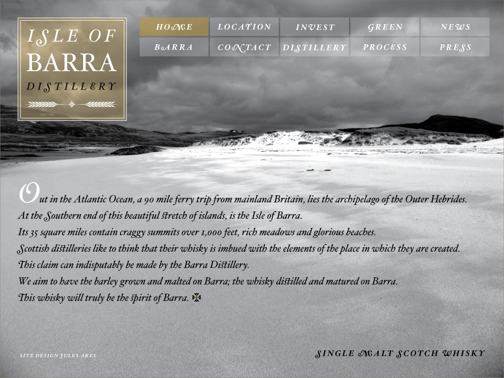 Barra Single Malt Whisky