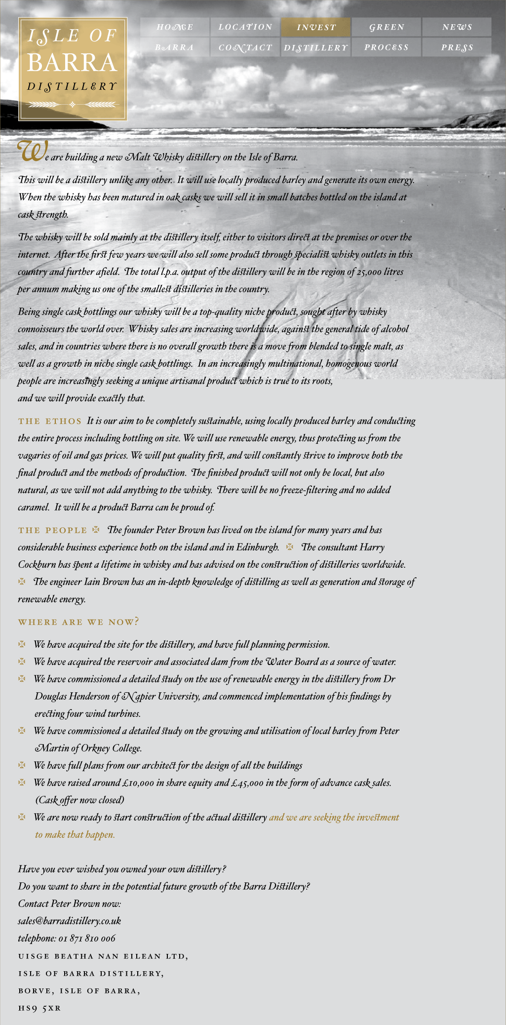 Barra Single Malt Whisky