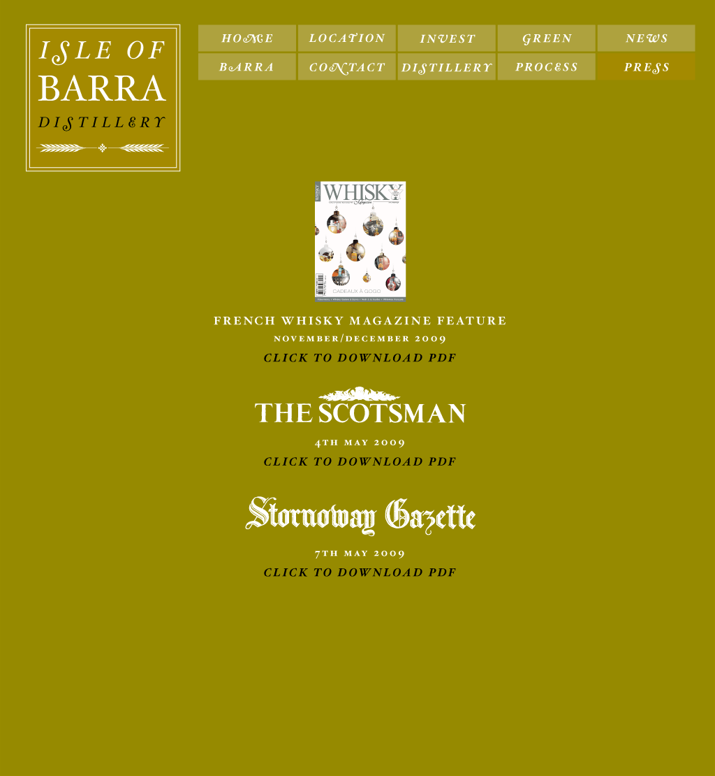 Barra Single Malt Whisky